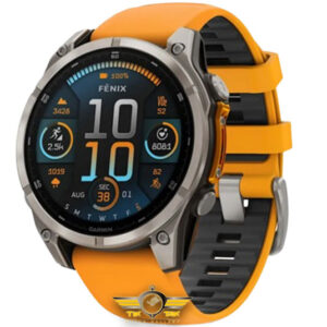 ساعت گارمین fenix 8 – 47 mm AMOLED Sapphire Orange Graphite