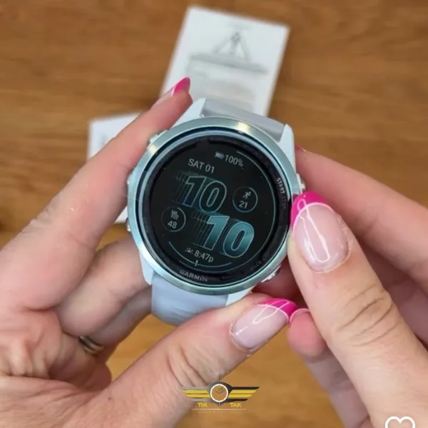 ساعت گارمین Forerunner 570 – 42mm Cloud Blue Whitestone