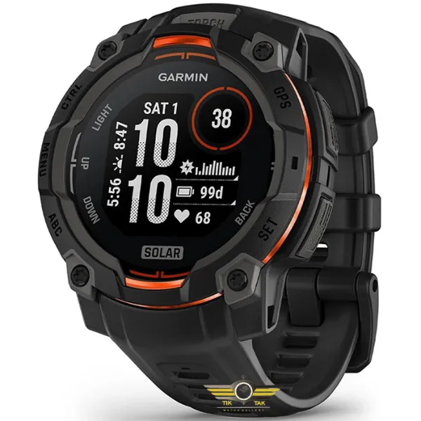 ساعت گارمین Instinct 3 – 45 mm Solar Black