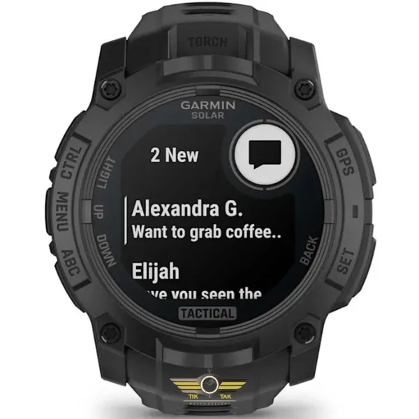 ساعت گارمین Instinct 3 – 50 mm Solar Tactical Black