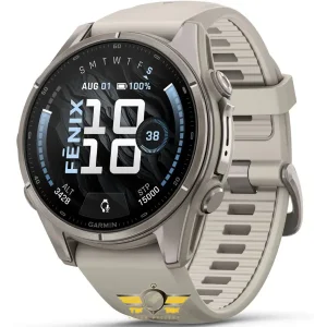 ساعت گارمین Fenix 9 43mm Titanium with Fog Gray