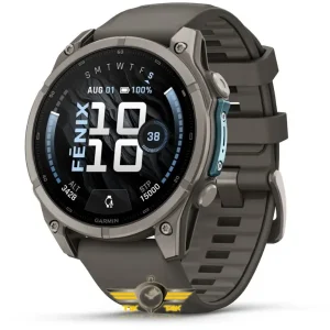 ساعت گارمین Fenix 9 47mm Titanium with Pebble Gray