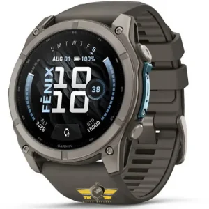 ساعت گارمین Fenix 9 51mm Titanium with Pebble Gray