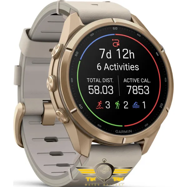 ساعت گارمین Fenix 9 Pro 43mm Autumn Gold Titanium with Bone