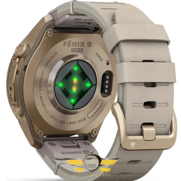 ساعت گارمین Fenix 9 Pro 43mm Autumn Gold Titanium with Bone