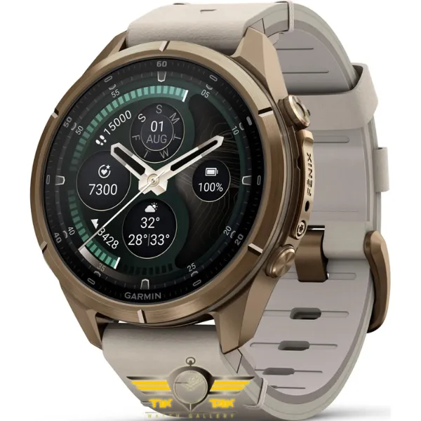 ساعت گارمین Fenix 9 Pro 43mm Autumn Gold Titanium with Bone