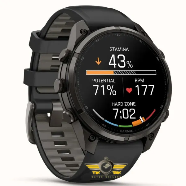 ساعت گارمین Fenix 9 Pro 47mm Carbon Gray DLC Titanium