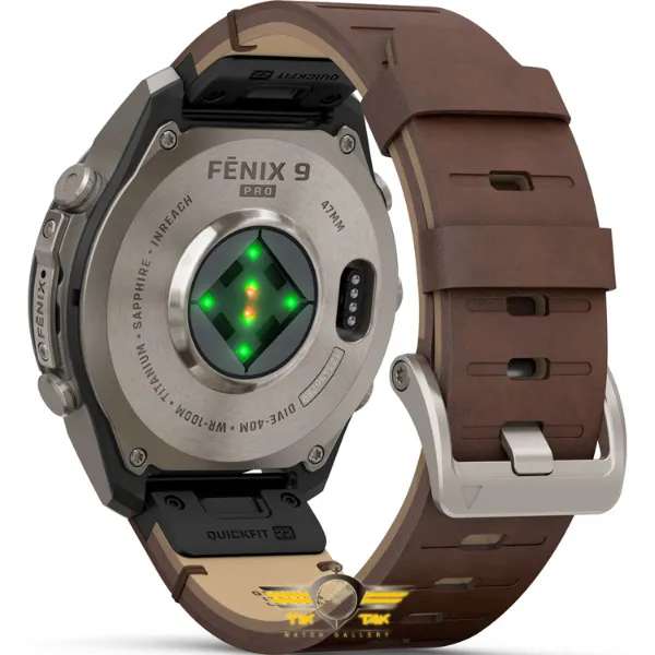 ساعت گارمین Fenix 9 Pro 47mm Titanium with Walnut