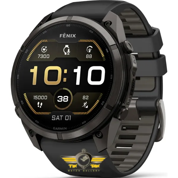 ساعت گارمین Fenix 9 Pro 51mm Carbon Gray DLC Titanium with Black